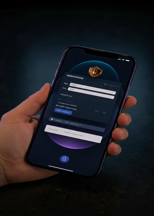 Jaak Casino registration form displaying personal details fields and secure login credentials setup, emphasizing a user-friendly and safe sign-up process for new players.